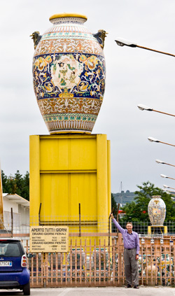 Huge Urn in Deruta, Umbria